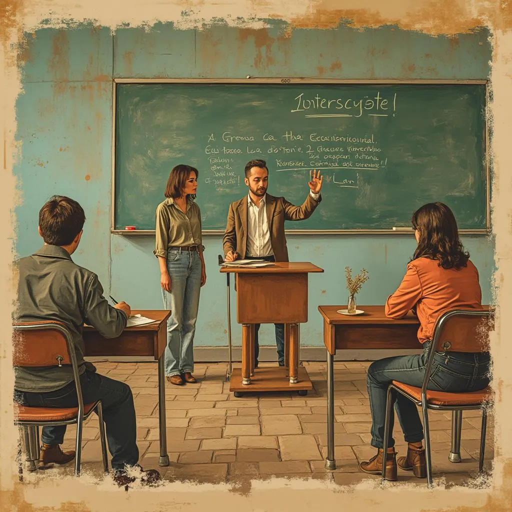 Entrevista na TV sobre cursos de alemão